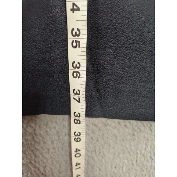 Joseph Ribkoff Dress 4 Black Sheath Peplum Sleeveless Mesh Round Neck FLAW - Picture 9 of 14